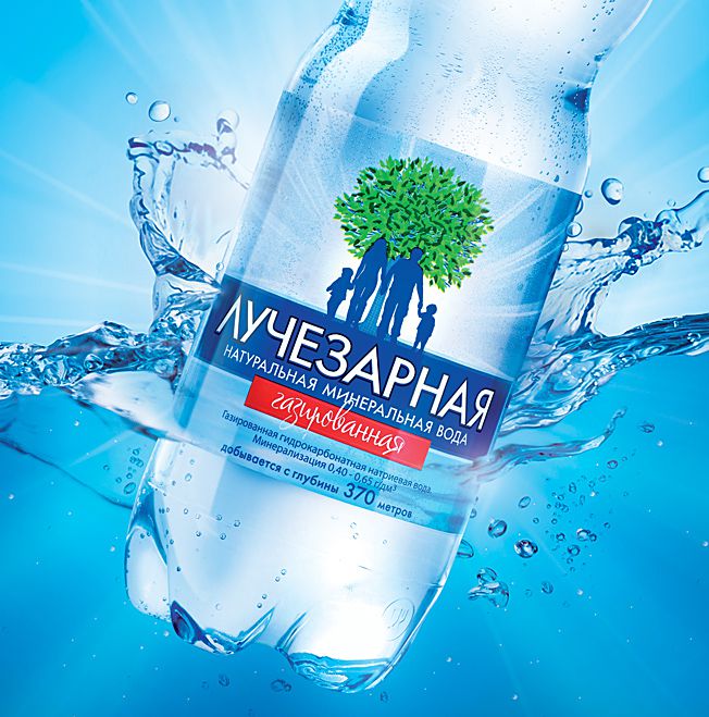 Printing materials & packaging , Poster of «Luchezarnaya» drinking mineral water 